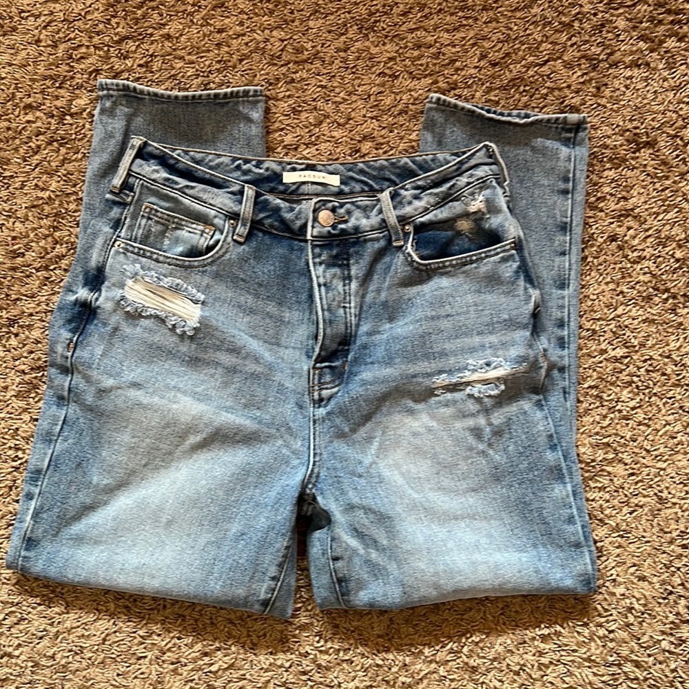 Pacsun Distressed Mom Jean Style High Rise Pants